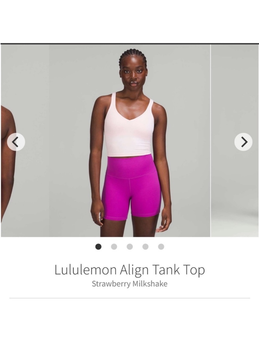 Lululemon Align Tank Top Strawberry Milkshake Sz 6